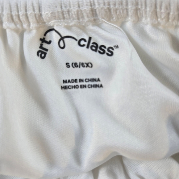 Art Class White Flutter Sleeve Blouse Sz Small 6/6x - Picture 3 of 5